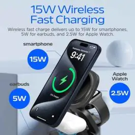 3-u-1 bežična stanica za punjenje sa 65W USB-C PD i sklopivim dizajnom Energizer WCP311