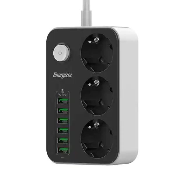 ENERGIZER produžni kabl 6xUSB port 2m, prenaponska zastita
