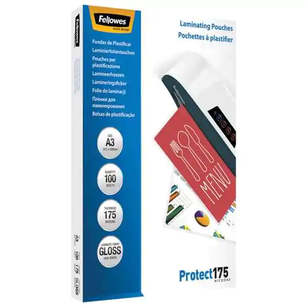 Folija za plastificiranje 175mic A3 sjajna 100 kom Fellowes 5308803