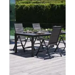 HAGEN D214 baštenski sto + 4 MYSEN  baštenske stolice siva S372665