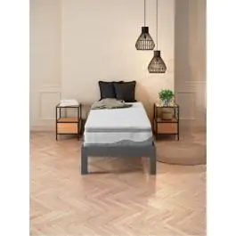 Naddušek 90x200cm WELLPUR BOKSELVI siva 3439532