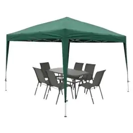 Sklopivi paviljon za dvorišta 3x3m zeleni