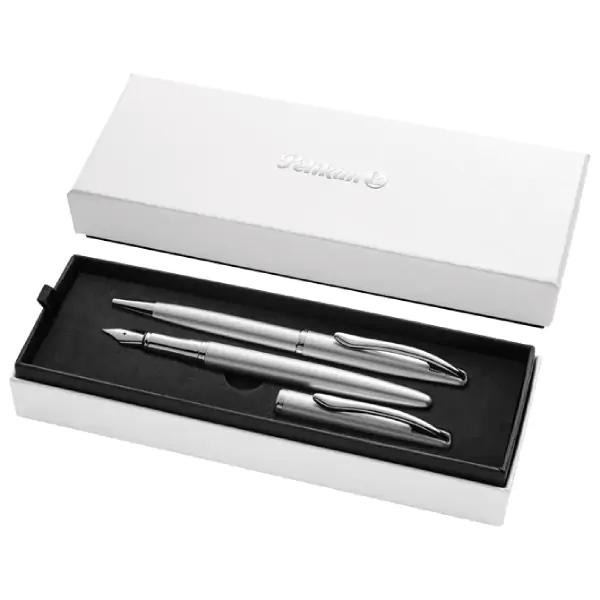 Set nalivpero+olovka hemijska Jazz Noble EleganceK/P36+poklon kutija G25 Pelikan 821919 srebrni 000019311