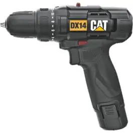 CAT DX14 aku bušilica zavrtač 12V sa 2 baterije 2.0Ah, 30 Nm i LED svetlom