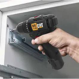 CAT DX1140 aku bušilica zavrtač 12V Brushless, 38 Nm, 2 baterije 2.0Ah, kompaktan dizajn