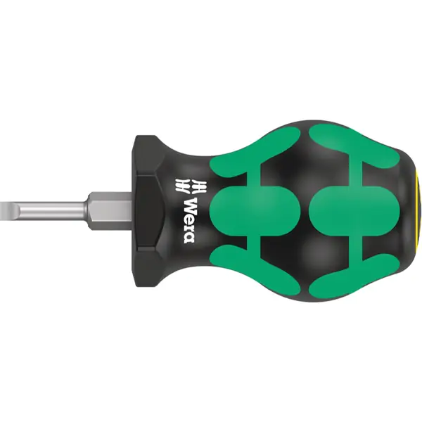 Wera 335 Stubby – kratki odvijač za vijke sa urezom, 0,6 × 3,5 × 24,5 mm