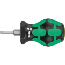 Wera 335 Stubby – kratki odvijač za vijke sa urezom, 0,6 × 3,5 × 24,5 mm