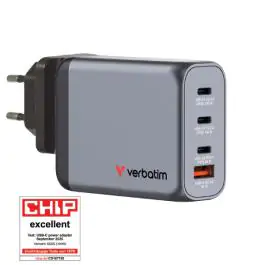Punjač USB 4u1 100W GaN Verbatim 32202 crni blister 000021548