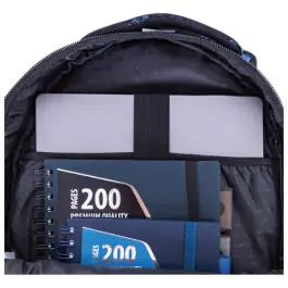 Ranac đački anatomski 2zipa 1džep veći AB300 Tyrannosaurus 24.Head 502024114 crno-sivi 000021091