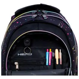 Ranac đački anatomski 3zipa AB330 Golden Effect Rainbow Kitty 25.Head 502025032 crno-roze 000021121