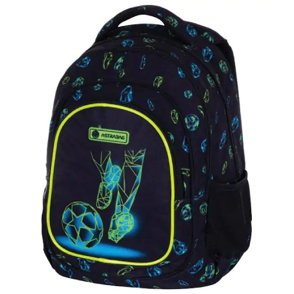 Ranac đački anatomski 3zipa AB330 Football Motion 25.Astrabag 502023066 crno-zeleni 000024812