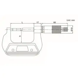 INSIZE Mikrometar sa nožastim vrhom 25-50 mm 3232-50A