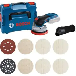 Set Bosch akumulatorska ekscentar brusilica GEX 18V-125 Solo + brusni diskovi starter M480, 0615A5004H