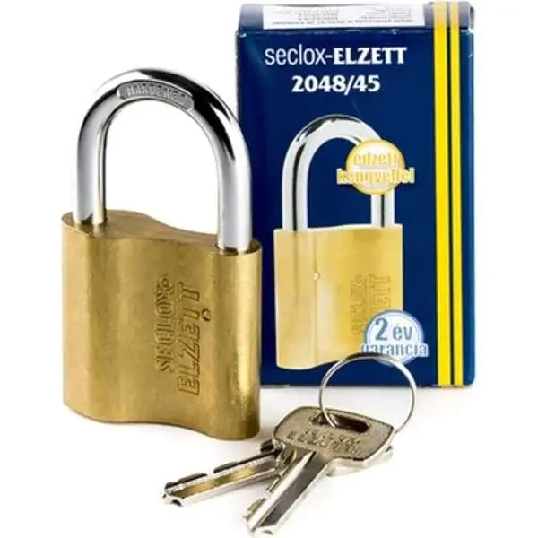 Elzett mesingani katanac 45 mm sa 2 ključa