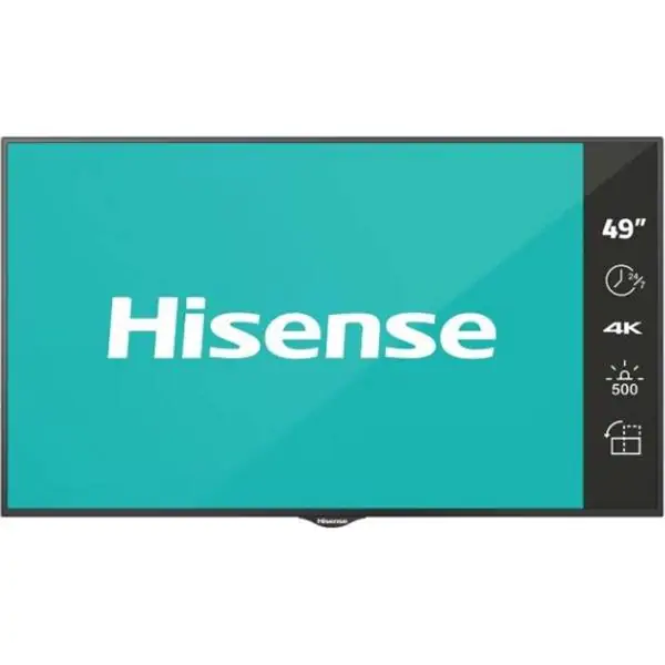 Monitor HISENSE 49 inca 49BM66AE 4K UHD 500 nita Digital Signage Display - 24/7 Operation
