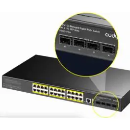 Cudy GS5024S4 24-Port Layer 3 Managed Gigabit Switch with 4 10G SFP Slots