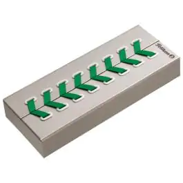 Olovka hemijska Souveran K605+poklon kutija sivo-zelena Pelikan 818223 zeleno-bela
