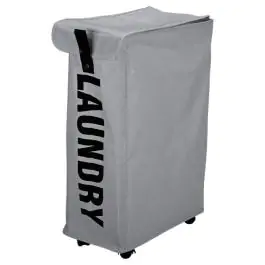 ESTIA ES02-25373 KORPA ZA VEŠ SA TOČKIĆIMA 45L SIVA 39X20X59CM