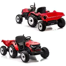 Traktor 12v 10ah 2motora sa prik. MB0068 CRVENA