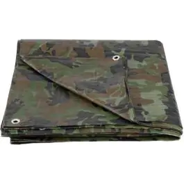 STREND PRO zaštitna cerada 6 × 10 m, 80 g/m² – maslinasta/kamuflažna