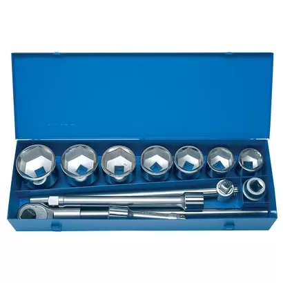 Ključevi nasadni, prihvat 1", u metalnoj kutiji 199MB1 46-80/12 UNIOR - proizvod na akciji